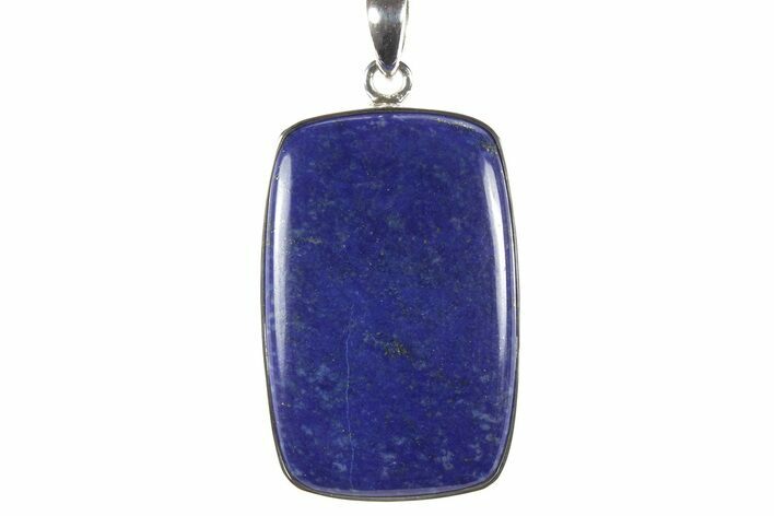 Polished Lapis Lazuli Pendant (Necklace) - Sterling Silver #243978